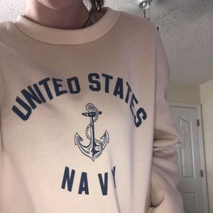 Us navy crew neck sweater